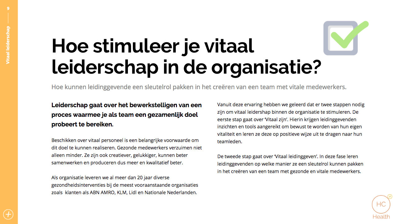 Het stimuleren van vitaal leiderschap