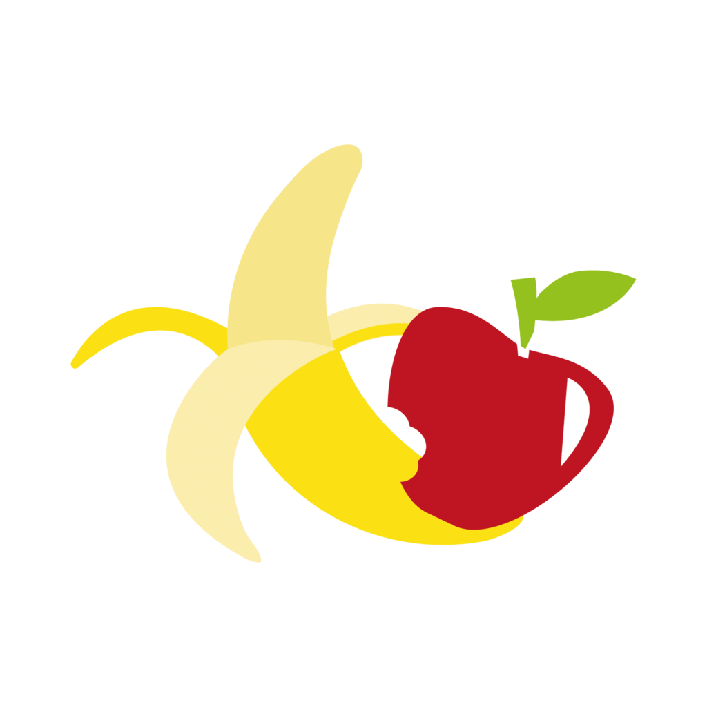 Appel en een banaan
